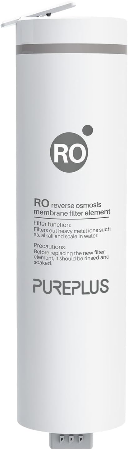 PUREPLUS UTR400A-RO Filter, Replacement for UTR400A Reverse Osmosis System, 2nd Stage, Reduces Heavy Metals such as Lead, Mercury, Cadmium, Arsenic, 1PACK