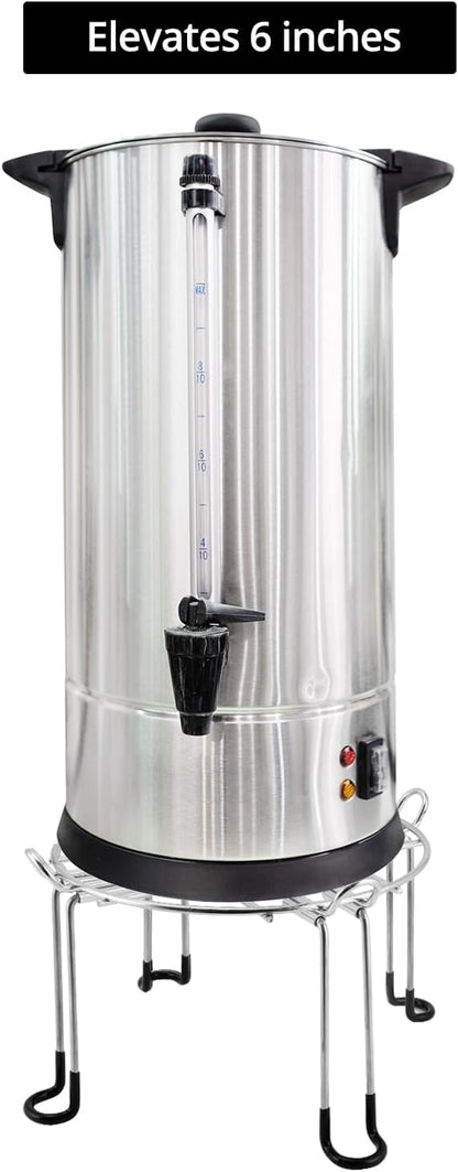 QWORK Stainless Steel Stand for Water Filter System, 7-Inch Height, 10-Inch Base Diameter