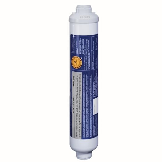 Watts Premier H2O-FK102 Pure H2O 2,500 Gallon RO (Reverse Osmosis) GAC Carbon Inline Filter with 1/4" FNPT Connection and Two 1/4" Quick Connect Adapters for Refrigerator, RV, Camper, Water Cooler