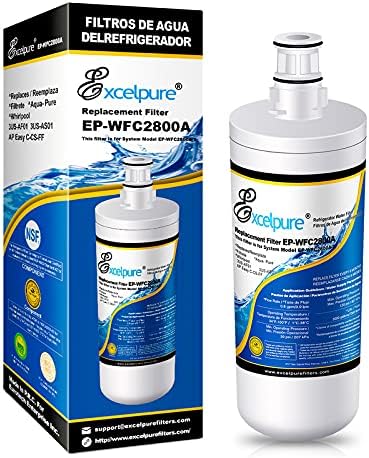EXCELPURE 3US-AF01 Under Sink Water Filter Replacement for Filtrete Standard 3US-AF01 3US-AS01 Whirlpool WHCF-SRC WHCF-SUFC WHCF-SUF 1PACK