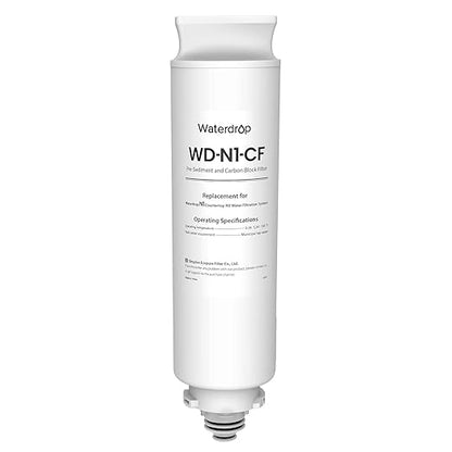 Waterdrop N1-CF Water Filter, Replacement for N1 Countertop Reverse Osmosis System, 6-Month Lifetime