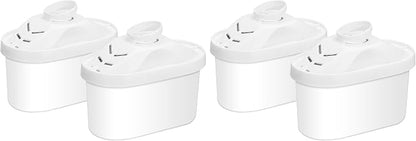 Hskyhan Alkaline Water Filter - Replacement Pitcher Water Filters, Cartridge Improve PH, 7 Stage Filteration System To Purify, 4 Pack