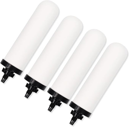 4 PACK 7" Gravity Drinking Water Ceramic Replacement Candle Filter