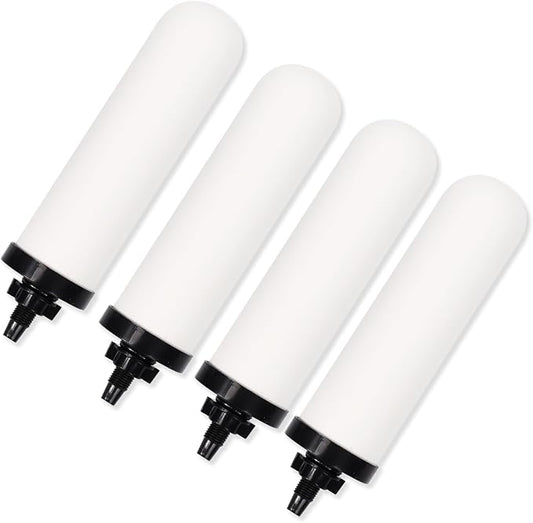 4 PACK 7" Gravity Drinking Water Ceramic Replacement Candle Filter