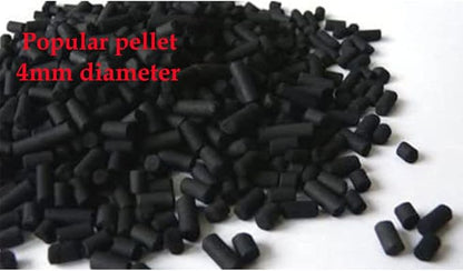 5 lbs Activated Charcoal Carbon Pellets in 1 Free Mesh Media Bags for Aquarium Fish Pond Tank Canister Filter