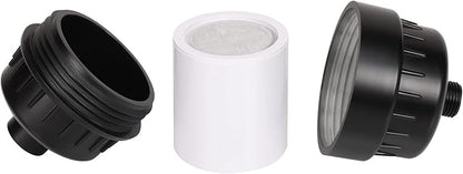NearMoon High Output 15 Stage Shower Filter - Filtered Shower head softener for Hard Water，Reduces Dry Itchy Skin, Dandruff and Improves the Condition of Your Skin, Hair (Matte Black)