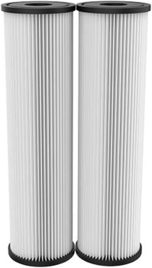 Pentair OMNIFilter RS1 Sediment Water Filter, 10-Inch, Standard Whole House Pleated Cellulose Sediment Replacement Filter Cartridge, 10" x 2.5", 20 Micron, (Pack of 6)