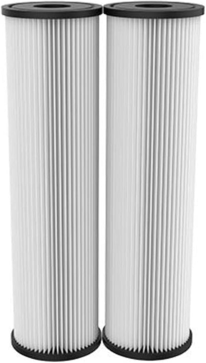 Pentair OMNIFilter RS1 Sediment Water Filter, 10-Inch, Standard Whole House Pleated Cellulose Sediment Replacement Filter Cartridge, 10" x 2.5", 20 Micron, (Pack of 6)
