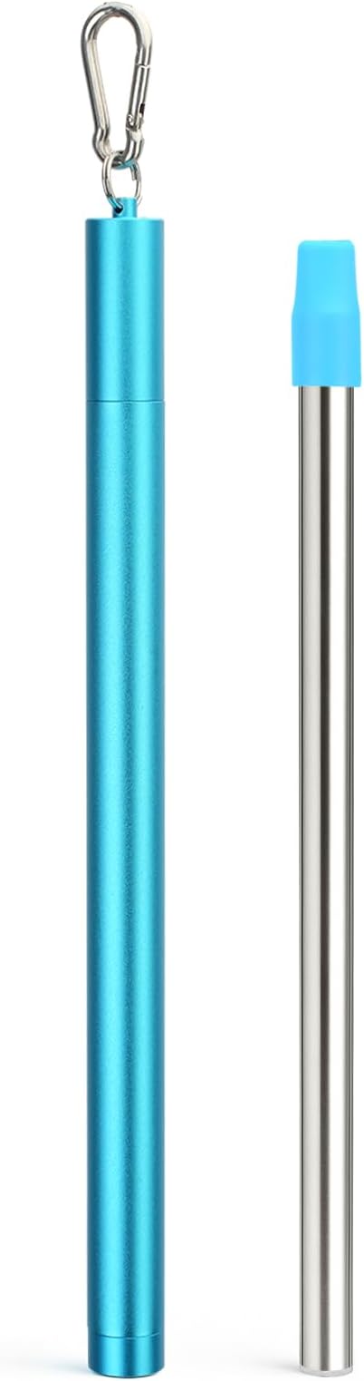 Sursip Stainless Steel Water Filter Straw | Reusable Personal Water Purifier, Outdoor Emergency Survival Gear for Camping Hiking Backpacking - 1 Pack