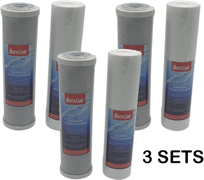 Beech Lane External RV Dual Water Replacement Filters - 3 Sets