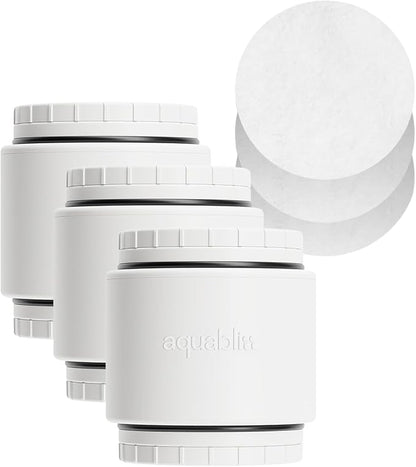 Aquabliss SFC500 Filter Cartridges 3pcs & 30pc Pack of Sediment Pads (Exclusive Bundle)