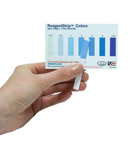 Industrial Test Systems eXact 484003 Cyanide ReagentStrip Test Kit, 2 Minutes Test Time, 0.05-200 ppm Range (Pack of 50)
