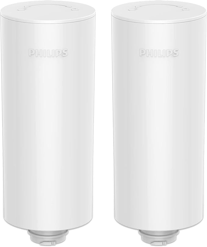 PHILIPS 2 Pack Plus Filter Cartridges ADD566, Replacement Filter Cartridges for Instant Water Filter Pitcher ADD5902 ADD5903 ADD5912 ADD5913,Reduces 46 impurities & 99% of Lead,1 Filter for 3 Months