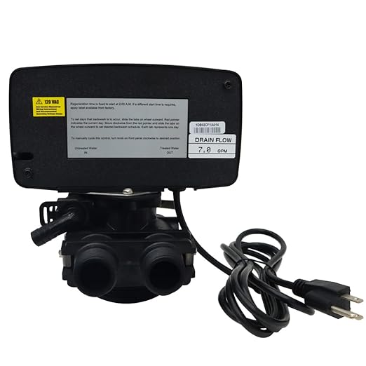 INTBUYING Time Type Filtered Water Control Valve Water Treatment System for Water Filter Softener Resin Tank 110V with Fine Thread