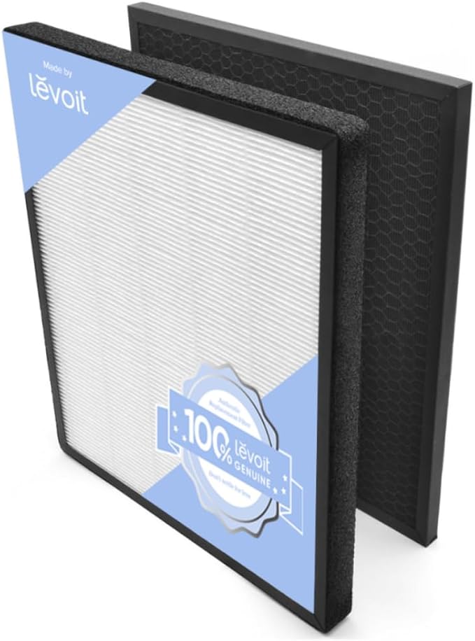 Levoit LV-PUR131 Air Purifier Genuine Replacement Filter, 1 Pack | High-Efficiency Activated Carbon for Removal of Odor, Smoke, Pollen, Allergens, LV-PUR131-RF