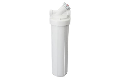 Pentair OMNIFilter Whole Home Valve-in-Head 20" Heavy-Duty Big Blue Water Filtration System with Pressure Relief, White/White