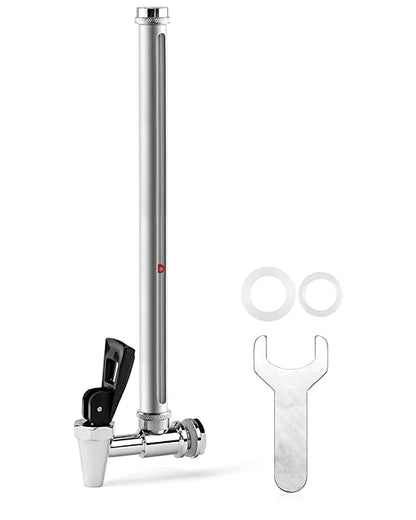 Fit for Berkey Spigot Replacement 10 inch Stainless Steel Leak-Proof Spigot Compatible with Be-rkey Gravity Water Filtration System Clear View Spigot for Travel, Big, Royal and Others by Fetechmate