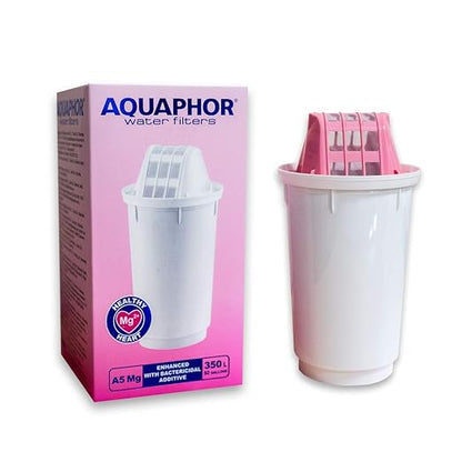 Aquaphor Provence, White, Includes 1 A5 mg Cartridge, Premium Filter in Glass Optics Against Lime, Chlorine and enriches The Water with Magnesium, 4,2 l