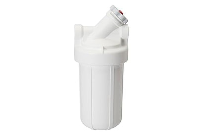 Pentair OMNIFilter Whole Home Valve-in-Head 10" Heavy-Duty Big Blue Water Filtration System with Pressure Relief, White/White