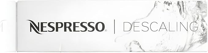Nespresso Descaling Kit Solution, Fits all Models, 2 Packets, Descaling Solution for All Models, Includes Cleaning Cloth, Clear