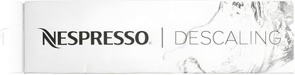Nespresso Descaling Kit Solution, Fits all Models, 2 Packets, Descaling Solution for All Models, Includes Cleaning Cloth, Clear