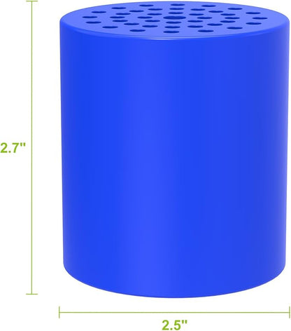 Shower Filter Replacement Cartridge, Multi-Stage Filtration for Hard Water, High Pressure Universal Shower Water Filters to Reduce Toxic Chemicals, Chlorine and Heavy Metals,for Skin & Baby Care，Blue