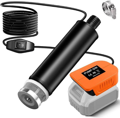 Compatible Transfer Pump for Dewalt 20V Battery, 500GPH Portable Water Pump with Sediment Filters, for Pool/Garden/Pond/Deep Well Draining (Tool Only, No Battery)
