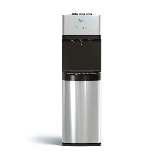 Brio Self Cleaning Bottleless Water Cooler Dispenser, UL Approved, Stainless Steel, Point of Use Drinking Water Filter, Hot, Cold, and Room Temperature