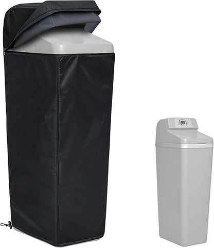 Water Softener Insulation Cover for Winter Heavy Duty With built-in anti-freeze Felt Outdoor Low-temperature Protection Cover for WHES30E / WHES40E Grain Softener and 350/420 Water Softener (Black)