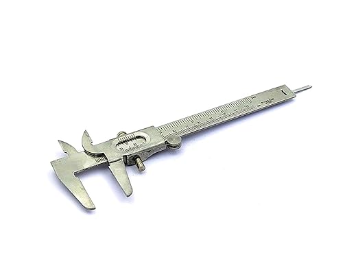 Non Digital Vernier Caliper Metric -Imperial Measuring System Tools (Stainless Steel Plated)