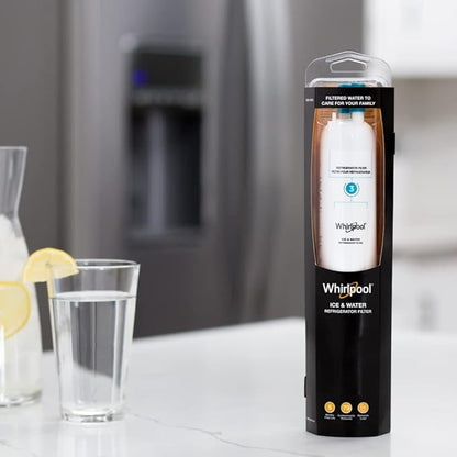 Whirlpool® Refrigerator Ice and Water Filter 3 - WHR3RXD1, Single-Pack, Aqua