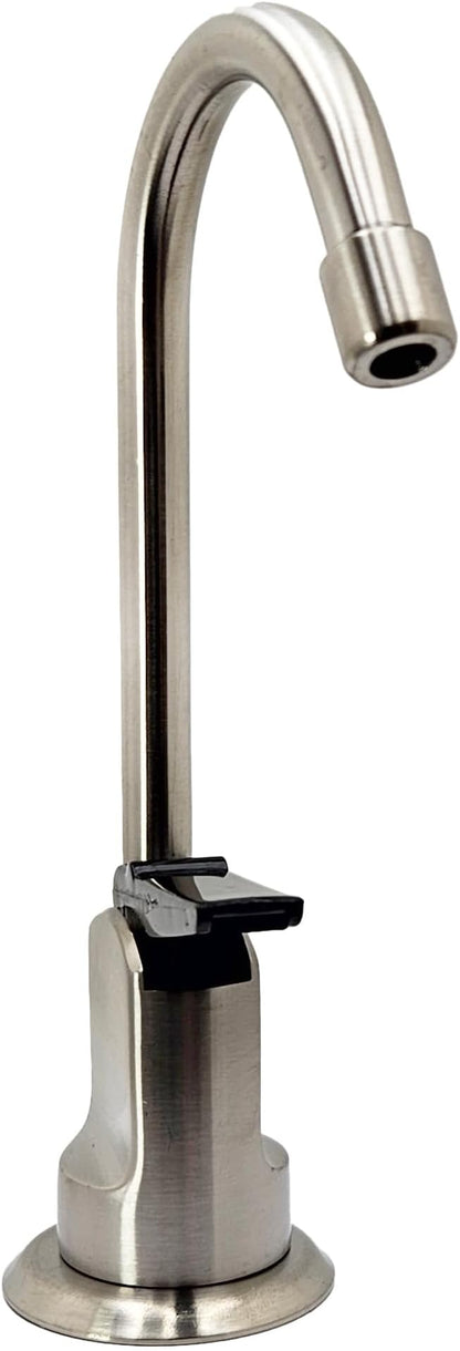 Westbrass D203-NL-07 6" Touch-Flo Style Pure Cold Water Dispenser Faucet, 1 Pack, Satin Nickel