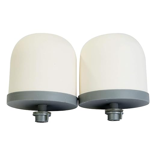 Huining Ceramic Dome Water Filter with Coconut Shell Activated Carbon, for Pre-Filtration Unit Filter Media Replacement 0.15 to 0.5 Micron Household Water Bucket Filtration System Pitcher