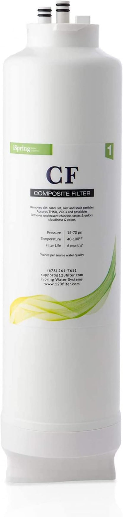 iSpring FCF500 Replacement Filter for RO500 Tankless Reverse Osmosis Water Filtration System