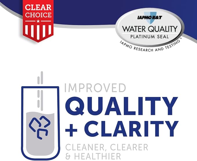 Clear Choice Taste Filter Replacement for Maytag UKF7003 FILTER7 Filter Compatible with EFF-6014A HDX-FMM-1 FMM-1 MYRF-100 Refrigerator Water Filter, NSF/ANSI 42, Box of 2, Made in the USA