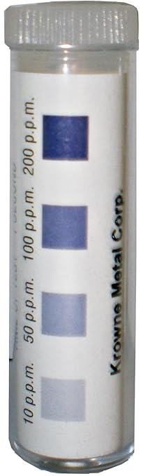 Krowne S25-123 Chlorine Test Strips, 1-Pack