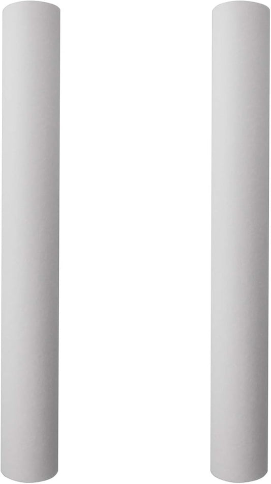 Tier1 50 Micron 20x2.5 Water Filter | Spun Wound Polypropylene Whole House Water Pre-Filter Cartridge | Replacement for Hydronix SDC-25-2050, FPMB50-20 | 2.5 x 20 Sediment Water Filter (2-Pack)