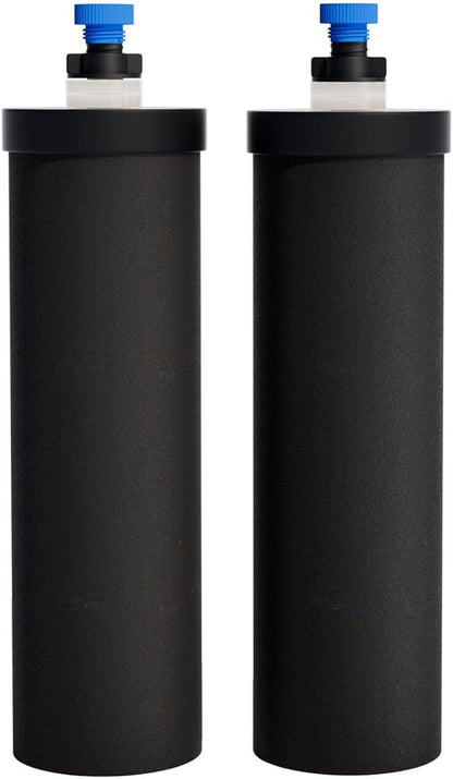 Black Purification Elements, Replacement for ProOne® and Berlkey® Big+ Gravity Water Filters System, NSF/ANSI 42&372 Certified Replacement Filter Elements, 0.01 Micron Filtration (2 Pack)