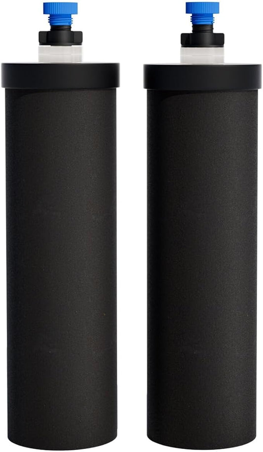 Black Purification Elements, Replacement for ProOne® and Berlkey® Big+ Gravity Water Filters System, NSF/ANSI 42&372 Certified Replacement Filter Elements, 0.01 Micron Filtration (2 Pack)