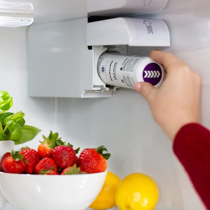 KitchenAid® Refrigerator Ice and Water Filter 1 - KAD1RXD1, Single-Pack, Purple (Pack of 2)