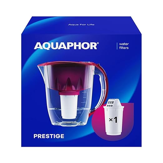 AQUAPHOR Prestige Cherry 1 A5 Cartridge-Comfort Water Filter for Reducing Limescale, Chlorine and Other Substances, 8.5
