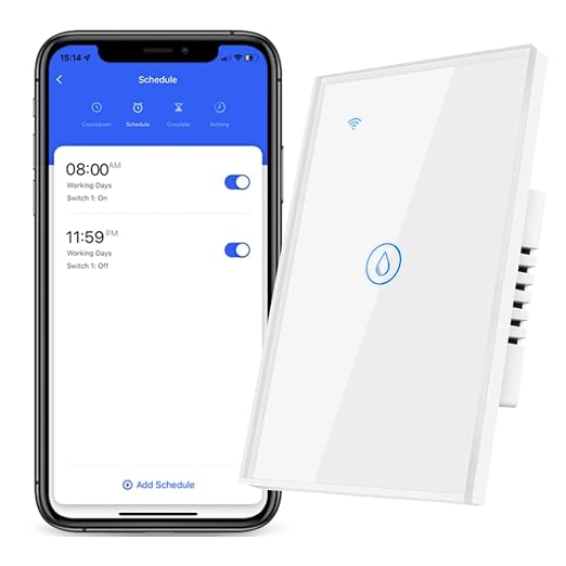 40 Amp Smart Water Heater Switch,8000W, 100/240V, Wi-Fi Compatible with Alexa and Google Home, White