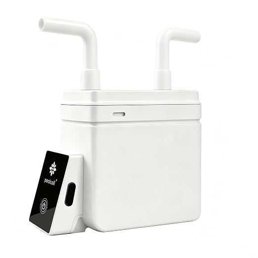 Motorized Outdoor Water System, 0.01μm UF Structure, USB-C Rechargeable Portable Unit, Compact for Camping Backpacking Emergency Preparedness (White)