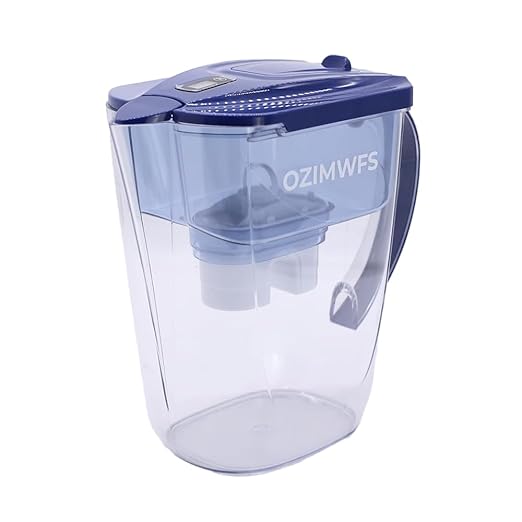 3.5L Alkaline Water Filter Pitcher - 2 Filters Included, BPA Free, Multi-Stage Filtration System for pH Improvement and Purification