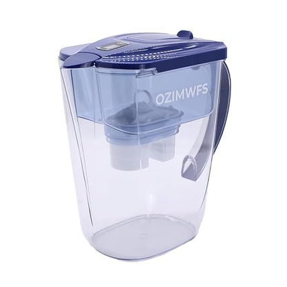 3.5L Alkaline Water Filter Pitcher - 2 Filters Included, BPA Free, Multi-Stage Filtration System for pH Improvement and Purification