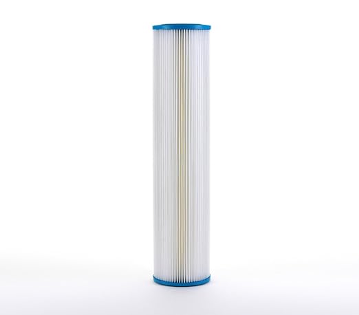 Hydronix SPC-45-2020 Pleated Water Filter Whole House Commercial Industrial Washable and Reusable 4.5" x 20" - 20 micron