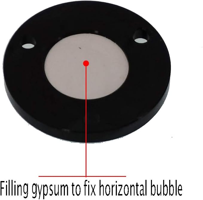 Metal Horizontal Bubble Bull's-Eye Level Universal Horizontal Bubble Flange Water Bubble Level Horizontal Bubble Small Household 34x12mm(Green)