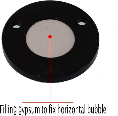 Metal Horizontal Bubble Bull's-Eye Level Universal Horizontal Bubble Flange Water Bubble Level Horizontal Bubble Small Household 34x12mm(Green)