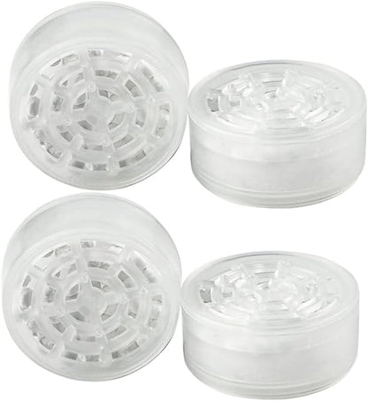 4pcs Shower Head Replacement Filter Cartridge - Chlorine & Flouride Shower Filter and Reduces Dissolved Solids - Hard Water Filter for Water Softener Shower Head