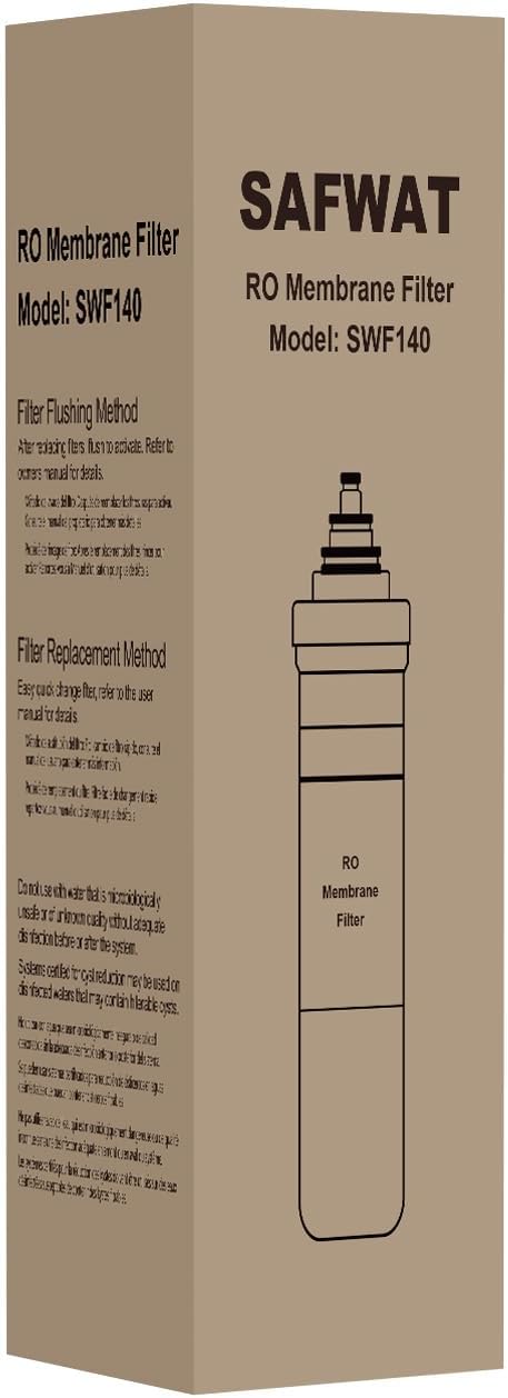 SAFWAT SWF140 Compatible with Brondell Circle RC100 RO System, Replacement for RF-40 Membrane Water Filter